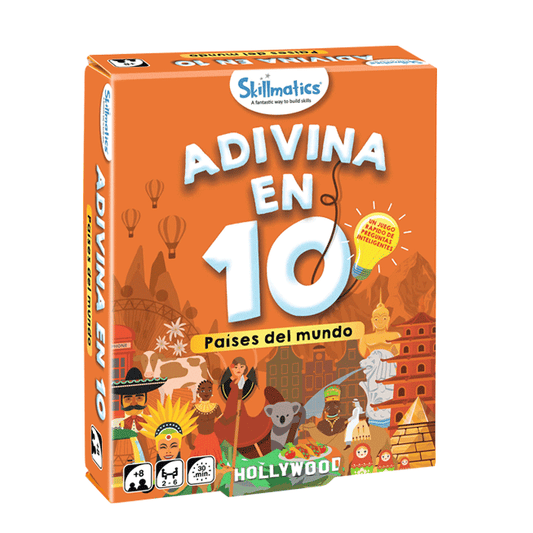 Adivina en 10 - Paises del Mundo - Juego de Mesa de Adivinar Paises