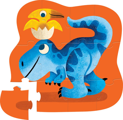 Mini Puzzle Dino Friends - 12 Piezas