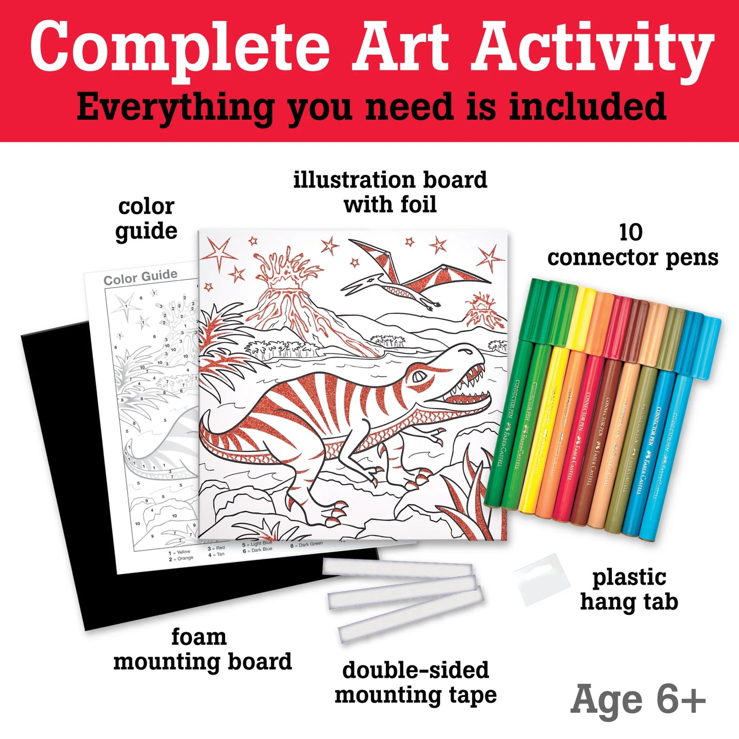 Pinta por Numeros Foil Fun - T Rex