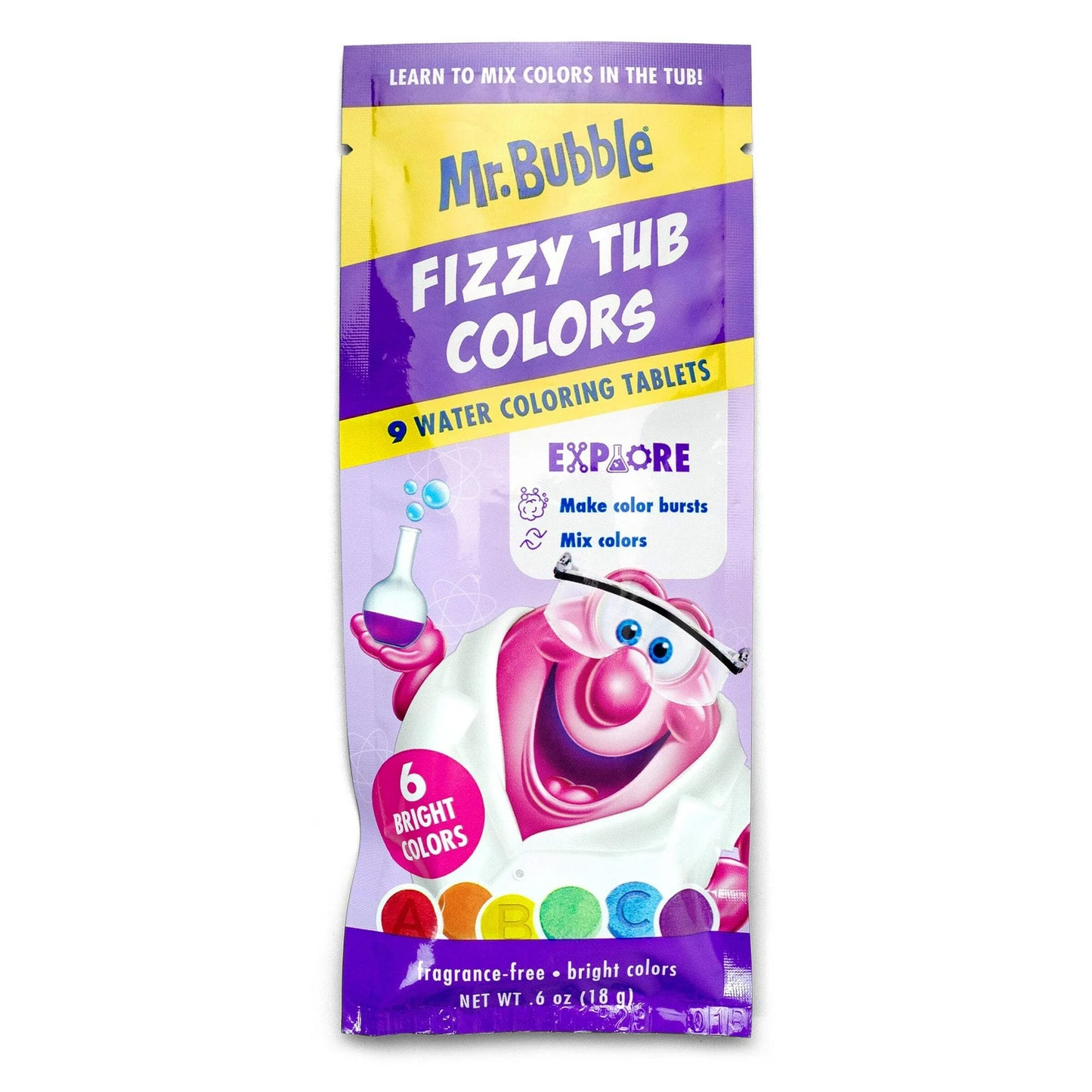 Mr. Bubble Fizzy Tub Colors - 150 Pastillas de Colores