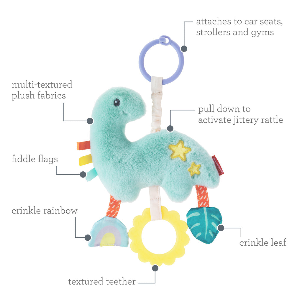 Pull & Shake Jittery Pal - Dino