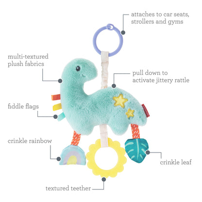 Pull & Shake Jittery Pal - Dino