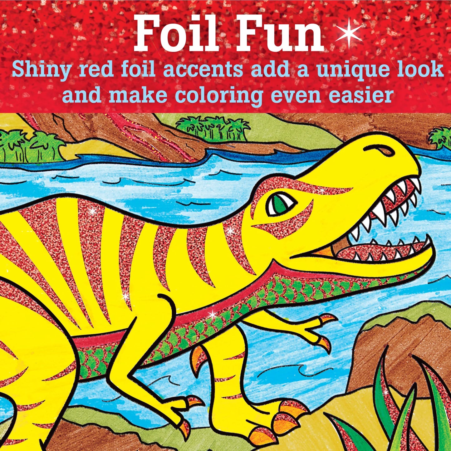 Pinta por Numeros Foil Fun - T Rex