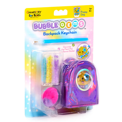 Bubble Gems Backpack Keychain - Puppy Dog