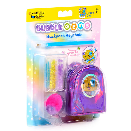 Bubble Gems Backpack Keychain - Puppy Dog