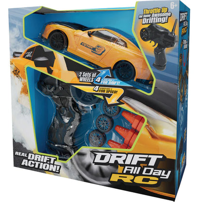 Drift All Day RC - Carro de Control Remoto con Conitos