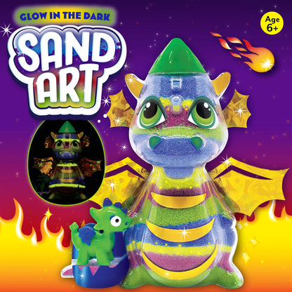 Glow in the Dark Sand Art Dragon