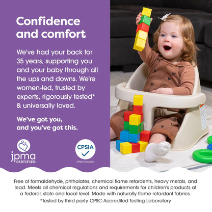 Proper Posture Seat - Silla de Comer y Booster de Postura Correcta color Crema