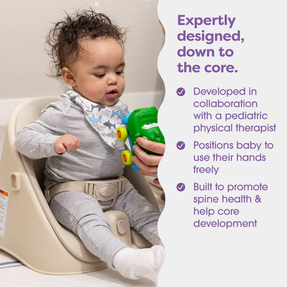 Proper Posture Seat - Silla de Comer y Booster de Postura Correcta color Crema