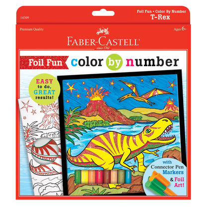 Pinta por Numeros Foil Fun - T Rex