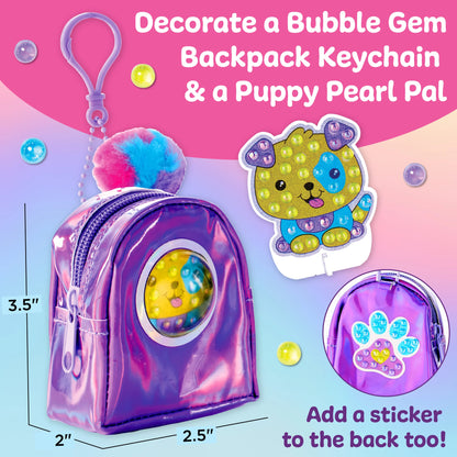 Bubble Gems Backpack Keychain - Puppy Dog