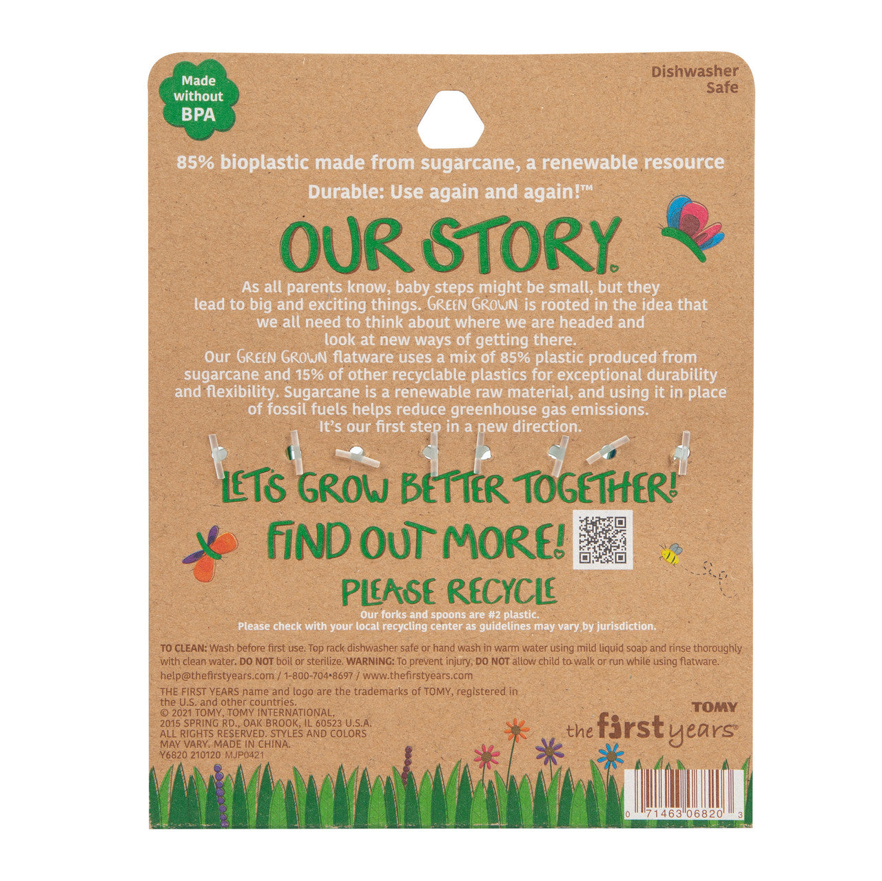 GreenGrown® Reusable Flatware – Toddler Forks & Spoons – 16 Pack - Set de Utensilios