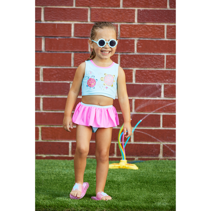 Sandalias de Tortuga con Luces - Talla ML (4-5T)  (11-12 Americano)