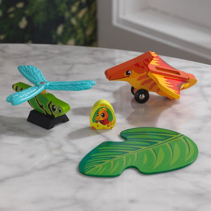 Pack de Muñecos Prehistoricos de Madera