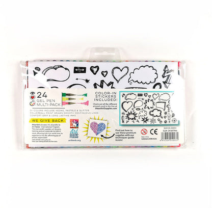 Paquete de 24 Plumas de Gel - Multipack