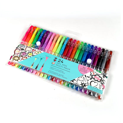 Paquete de 24 Plumas de Gel - Multipack