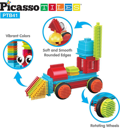 Set de 41 Piezas - Bristle Block Set - con ojos