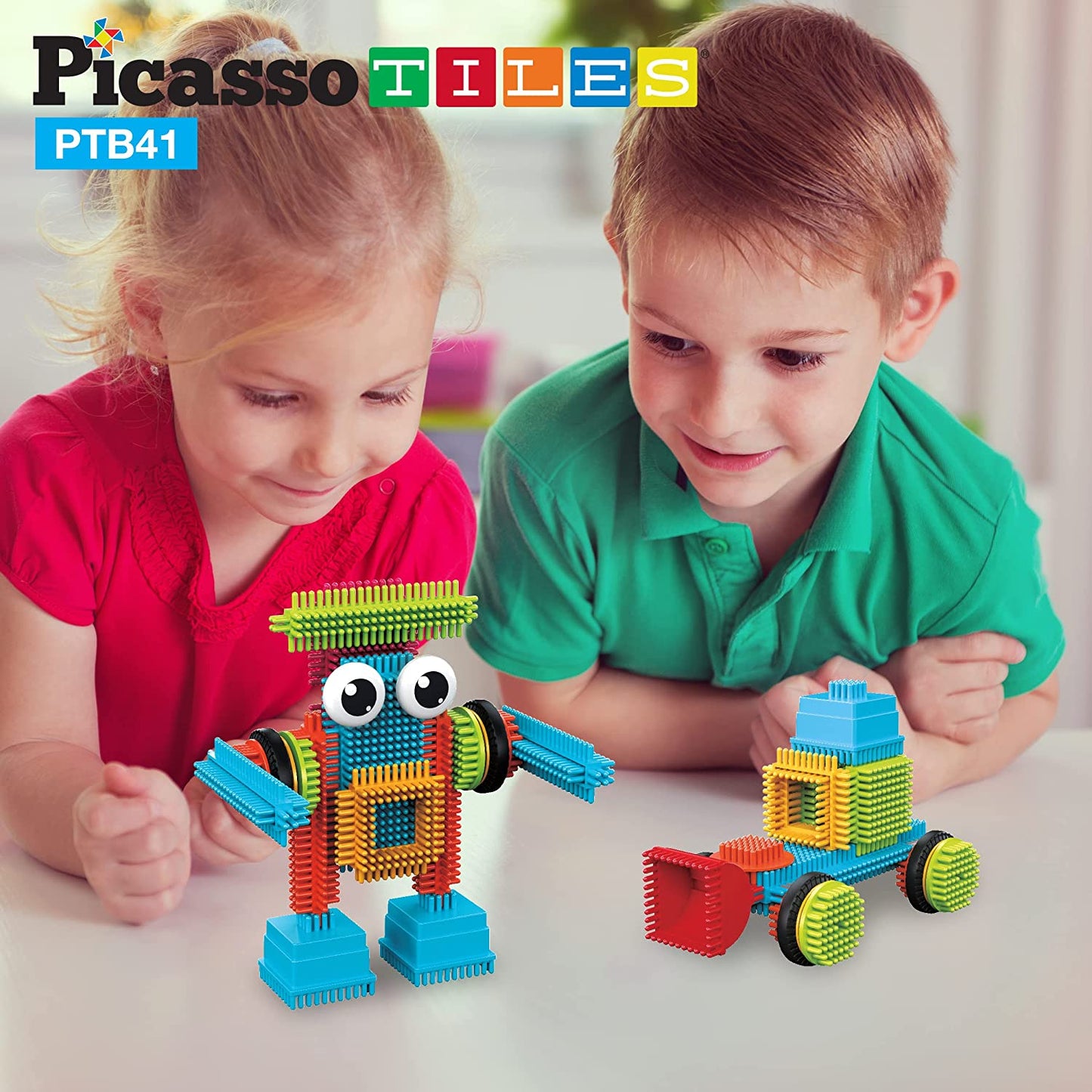 Set de 41 Piezas - Bristle Block Set - con ojos