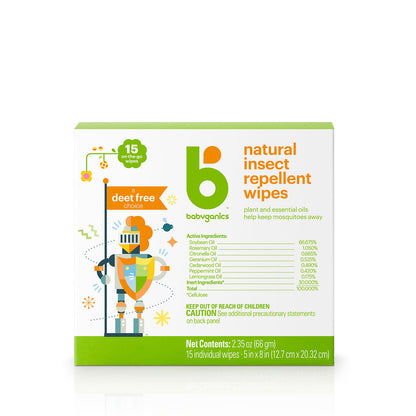 Repelente de Mosquitos Wipes (15 WIPES)