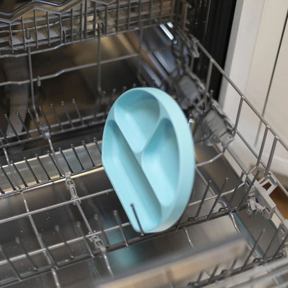 Plato de Silicona con Divisiones y Succión - Distintos Colores