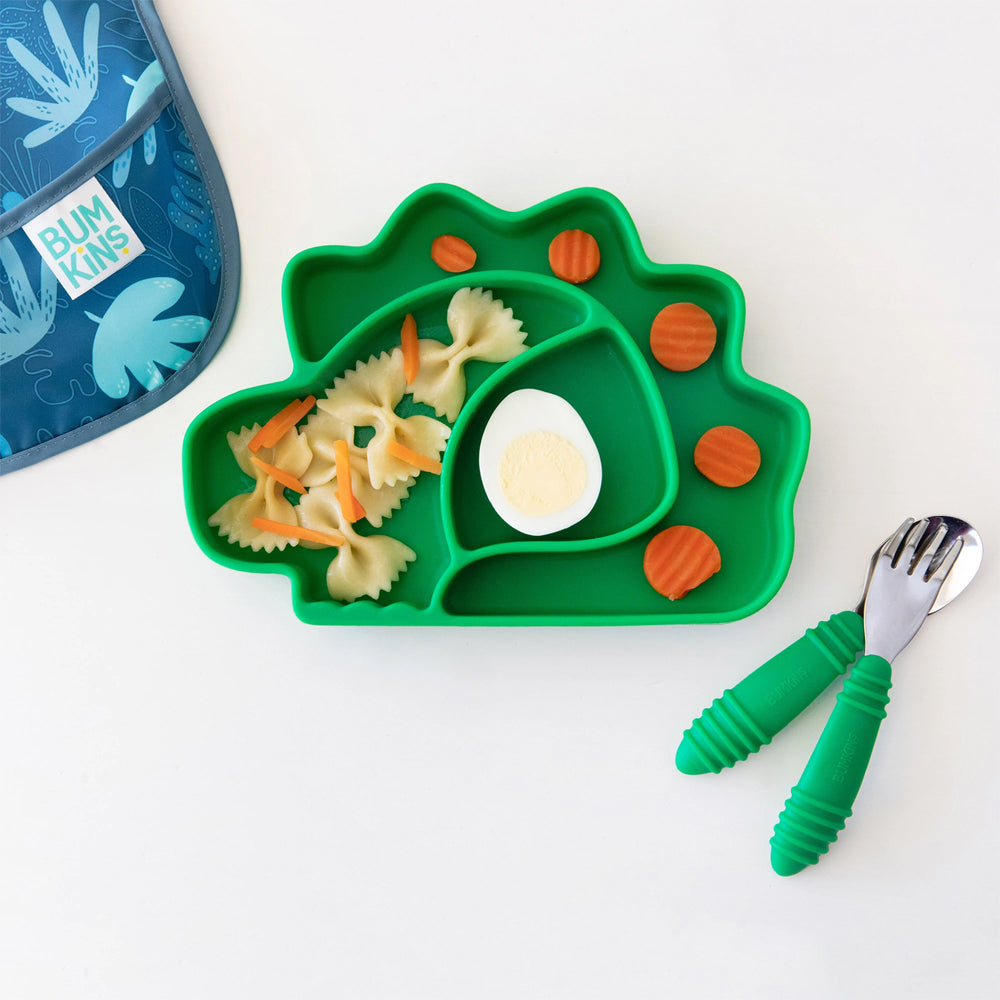 Plato de Silicona con Divisiones y Succión - Animales