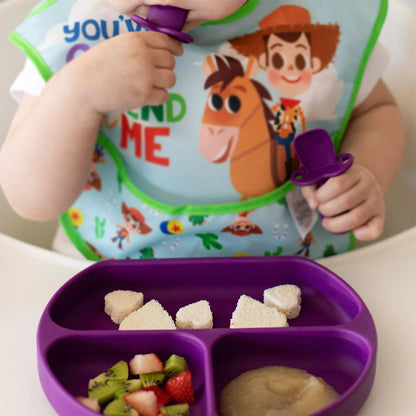 Plato de Silicona con Divisiones y Succión - Distintos Colores