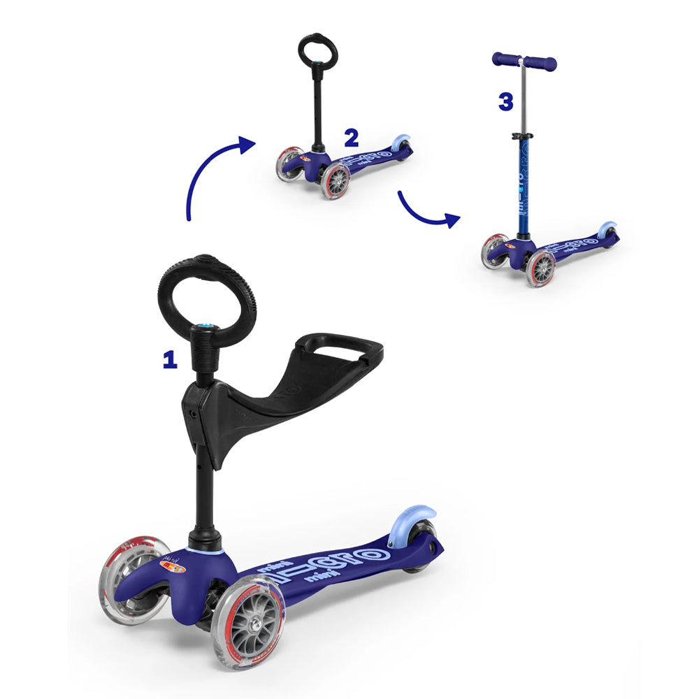 Scooter 3 Ruedas Mini 3 en 1 Deluxe