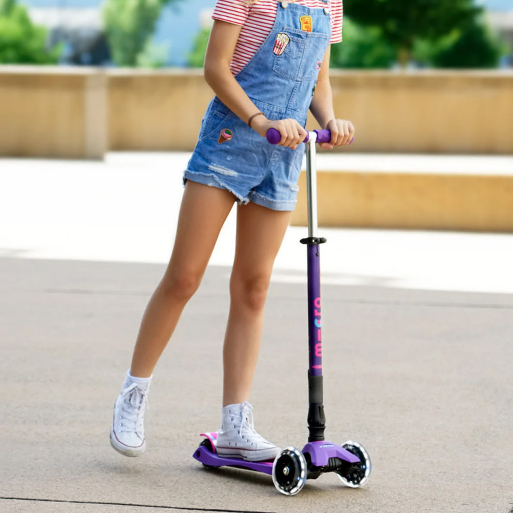 Scooter 3 Ruedas Maxi Deluxe Doblable con Luces LED