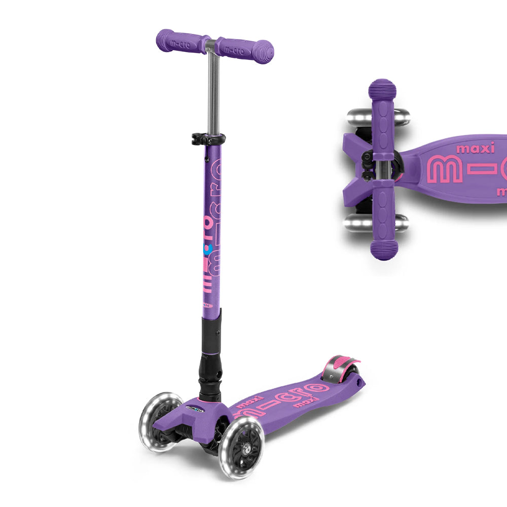 Scooter 3 Ruedas Maxi Deluxe Doblable con Luces LED