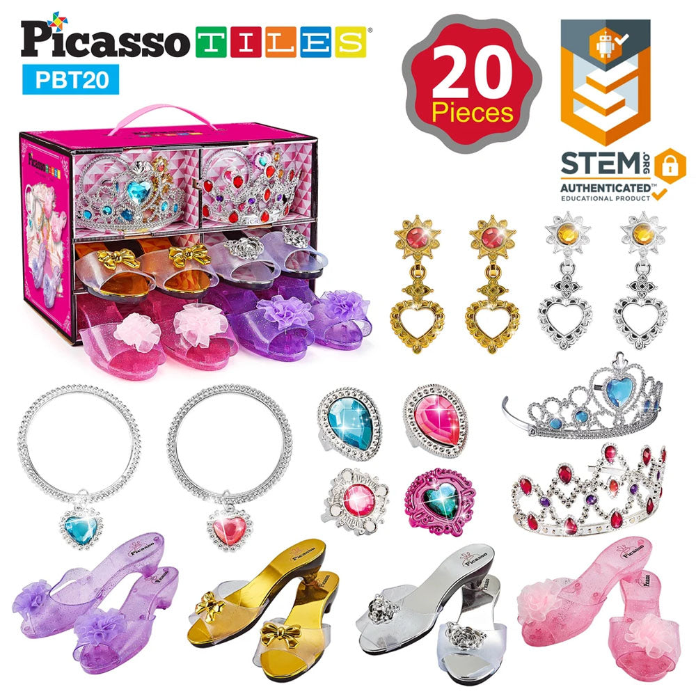 Set de 20 Piezas de Vestirse y Disfrazarse de Princesa