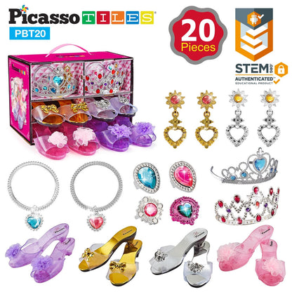 Set de 20 Piezas de Vestirse y Disfrazarse de Princesa
