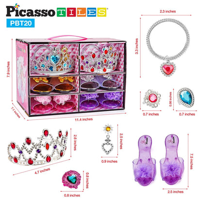 Set de 20 Piezas de Vestirse y Disfrazarse de Princesa