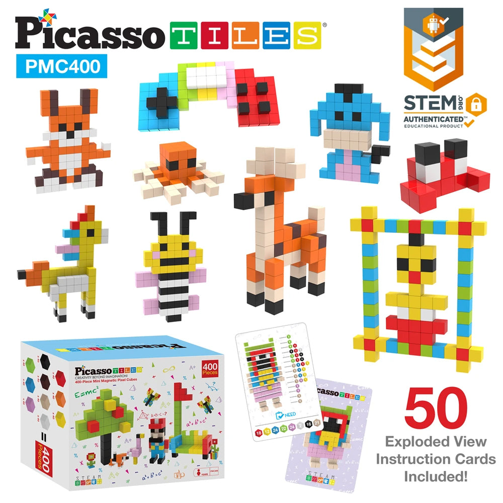 Cubitos Magnéticos - 400 Piezas chicas