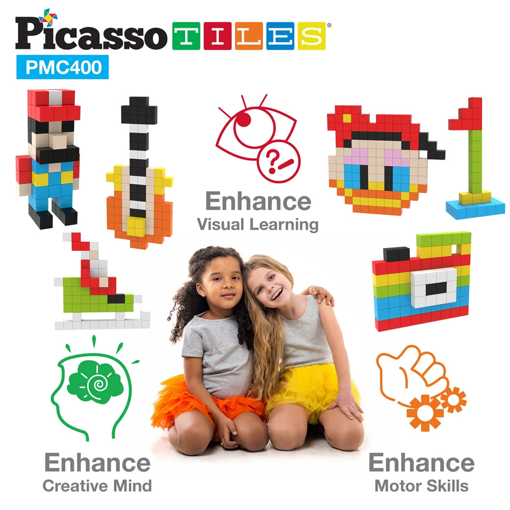 Cubitos Magnéticos - 400 Piezas chicas