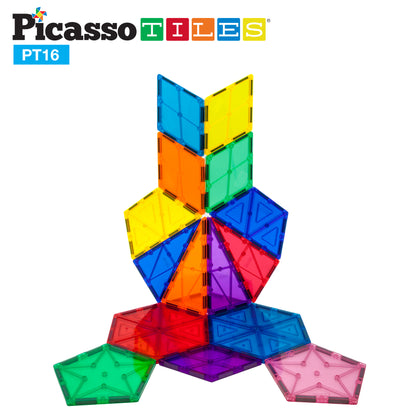 Bloques Magnéticos - Set de 16 Piezas Geométricas