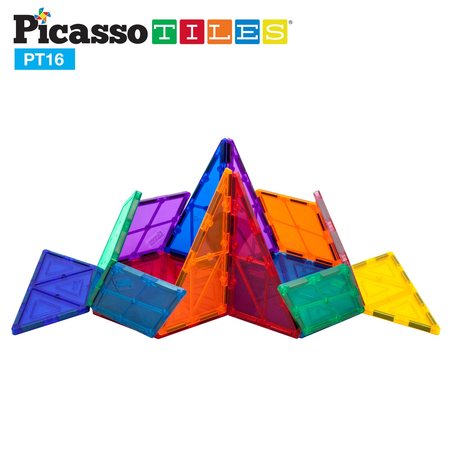 Bloques Magnéticos - Set de 16 Piezas Geométricas