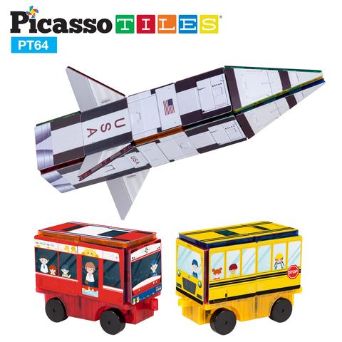 Bloques Magnéticos - Set de 64 Piezas