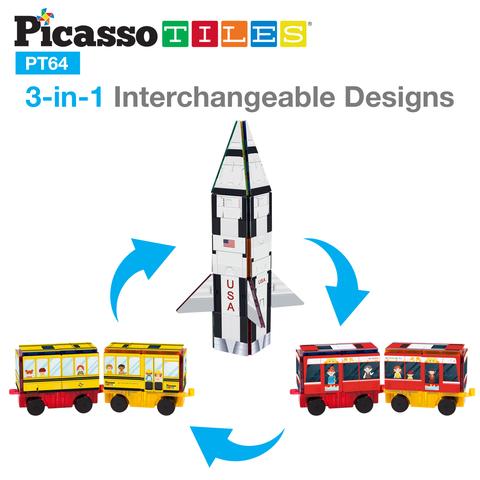 Bloques Magnéticos - Set de 64 Piezas