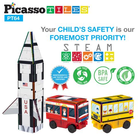 Bloques Magnéticos - Set de 64 Piezas