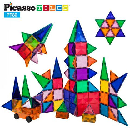 Bloques Magnéticos - Set de 80 Piezas