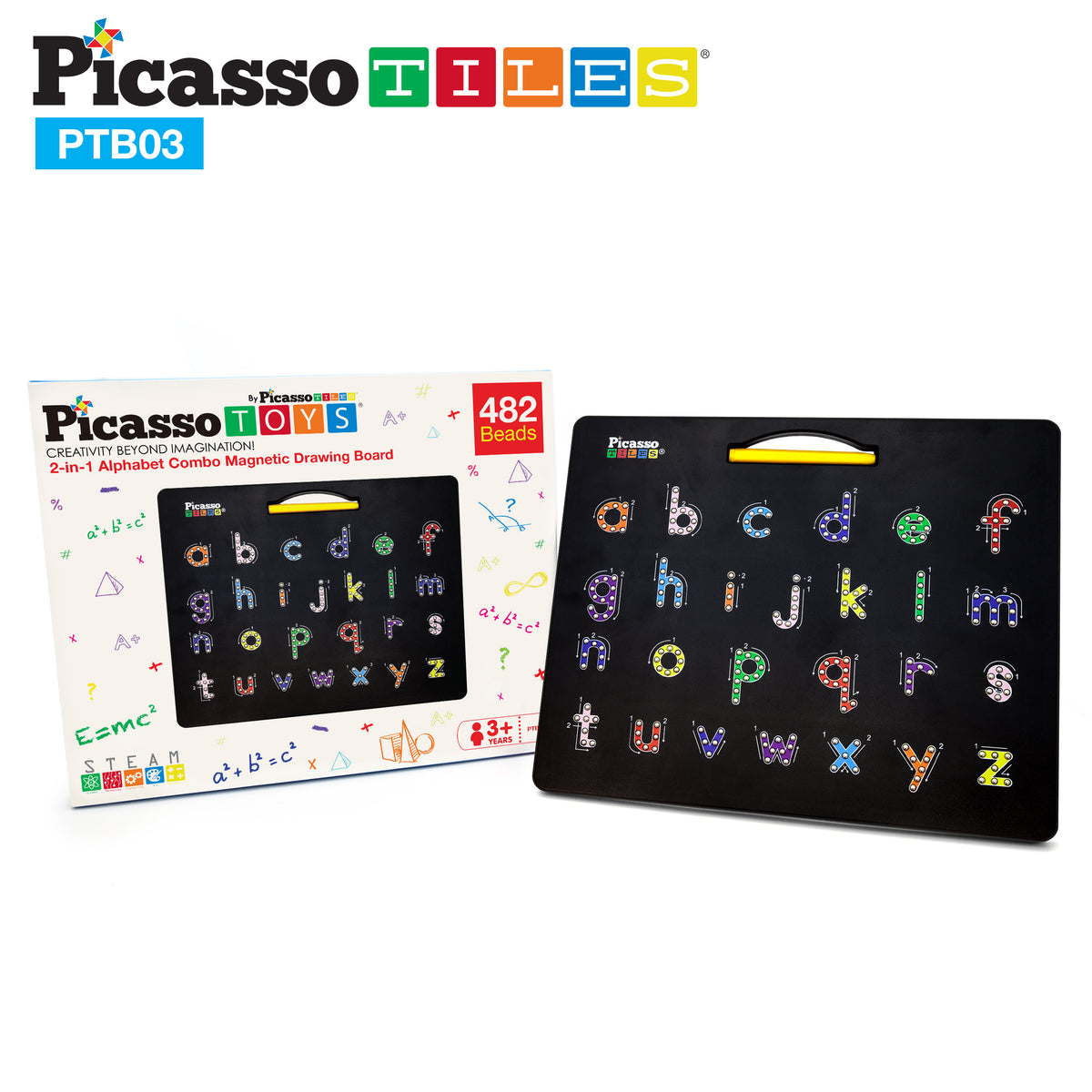 Tableta Magnética 2 en 1 de Letras Mayúsculas y Minúsculas