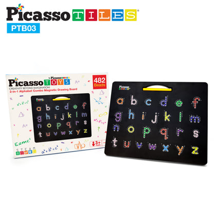 Tableta Magnética 2 en 1 de Letras Mayúsculas y Minúsculas