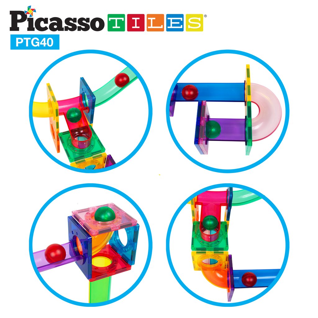 Marble Run Magnético - Set de 40 Piezas