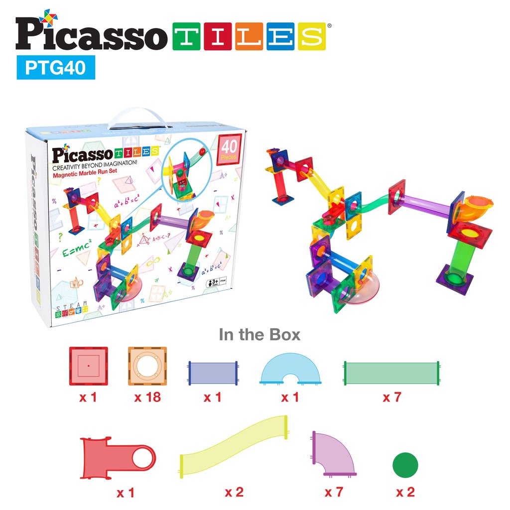 Marble Run Magnético - Set de 40 Piezas