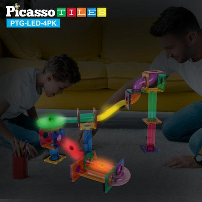 Marble Run Magnético - Set de 4 Bolas LED