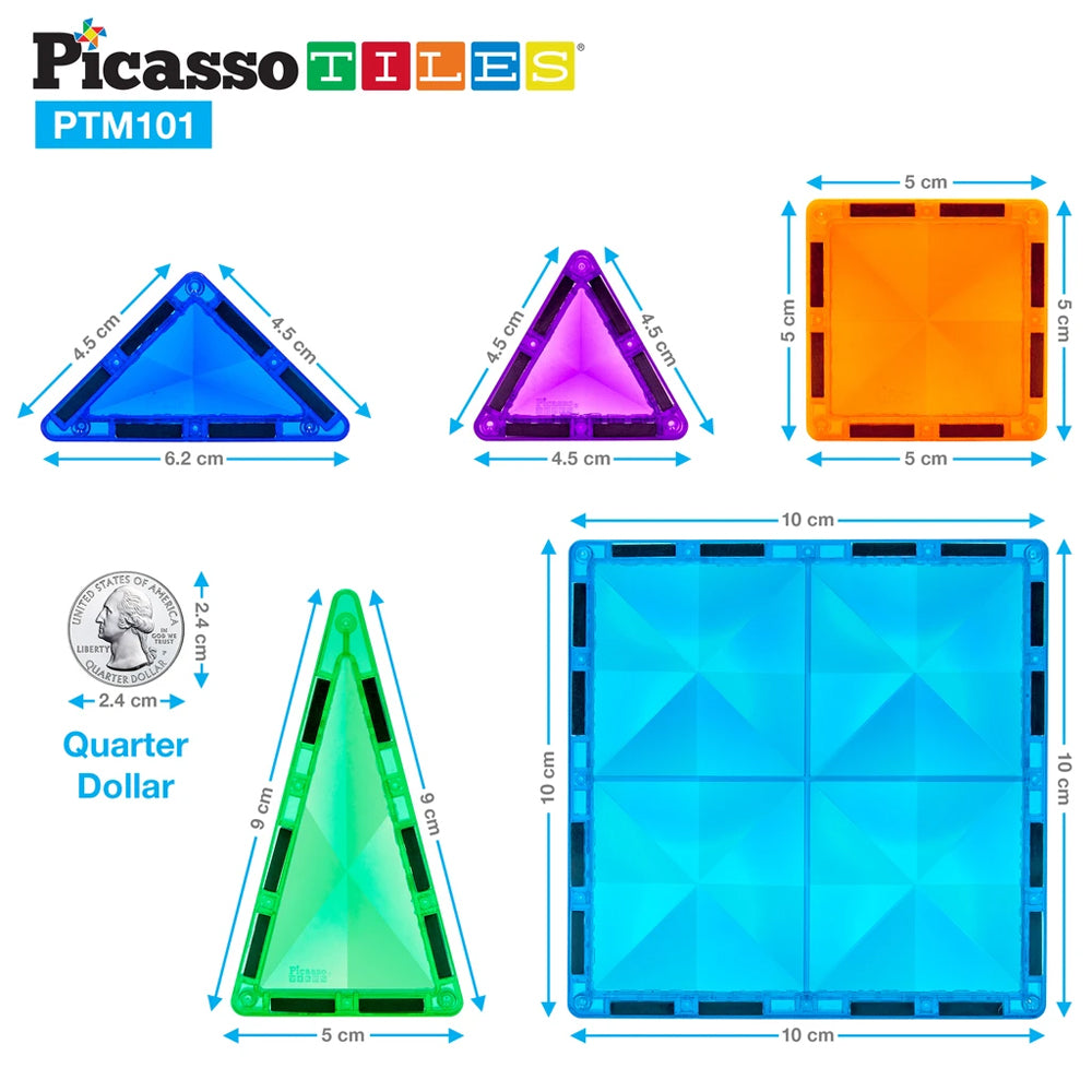 Set de Mini Diamantes - 101 Piezas Bloques Magnéticos