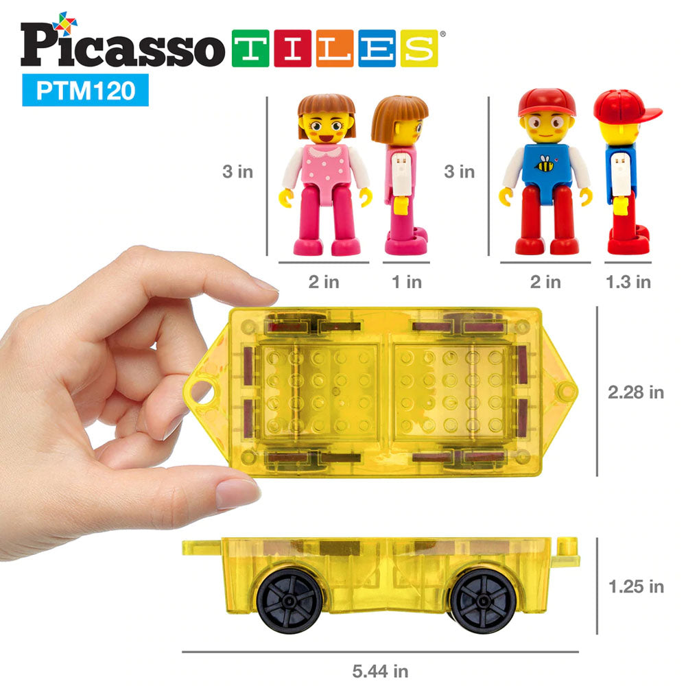 Set de Mini Diamantes - 120 Piezas + Personas y Set de Auto