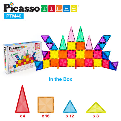 Set de Mini Diamantes - 40 Piezas Bloques Magnéticos