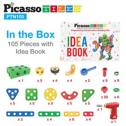 Ingeniería Y Construcción - Set de 105 Piezas