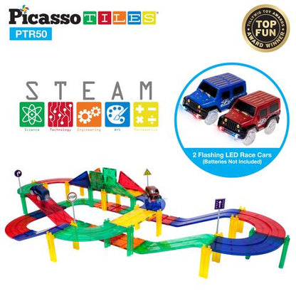 Pista de Carros Magnética - Set de 50 Piezas